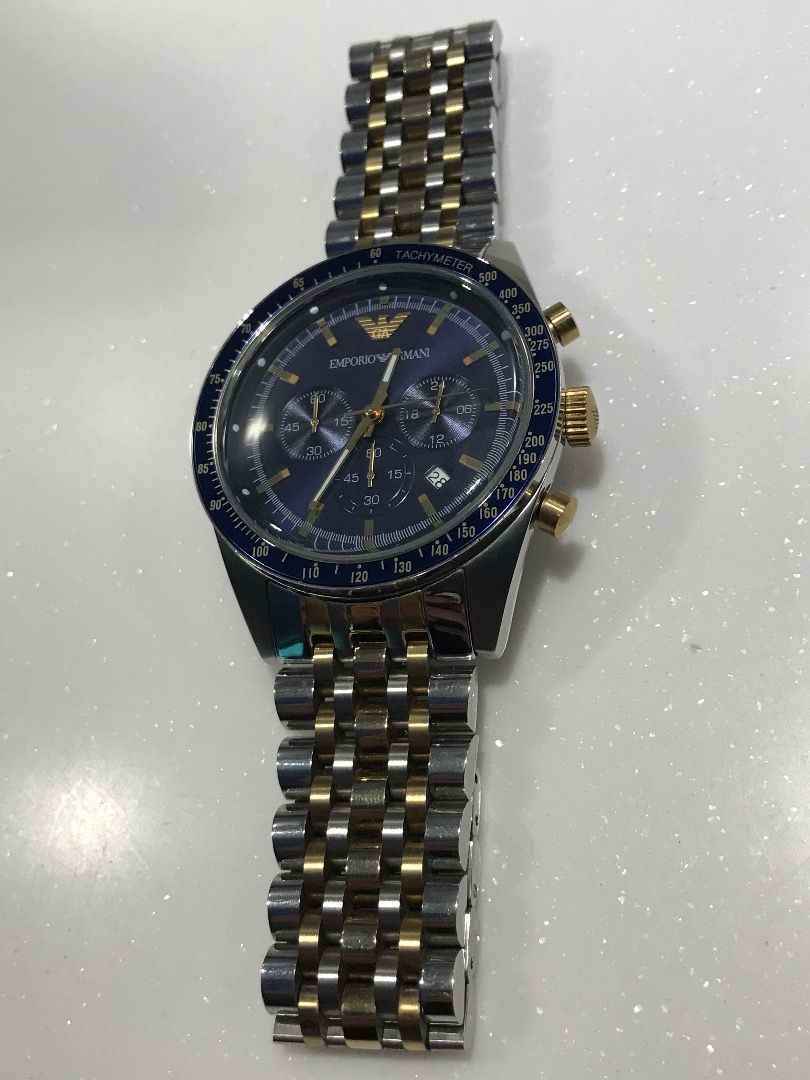 Mens emporio armani sports top tazio chronograph watch ar6088