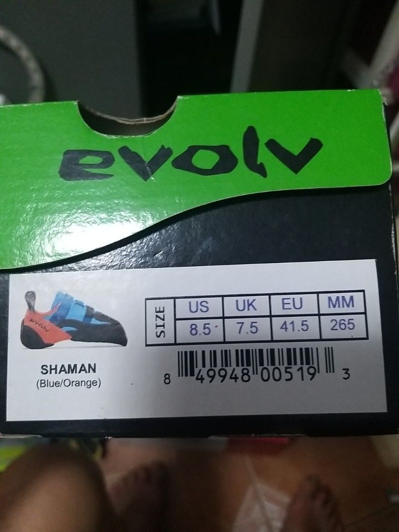Evolv size chart store