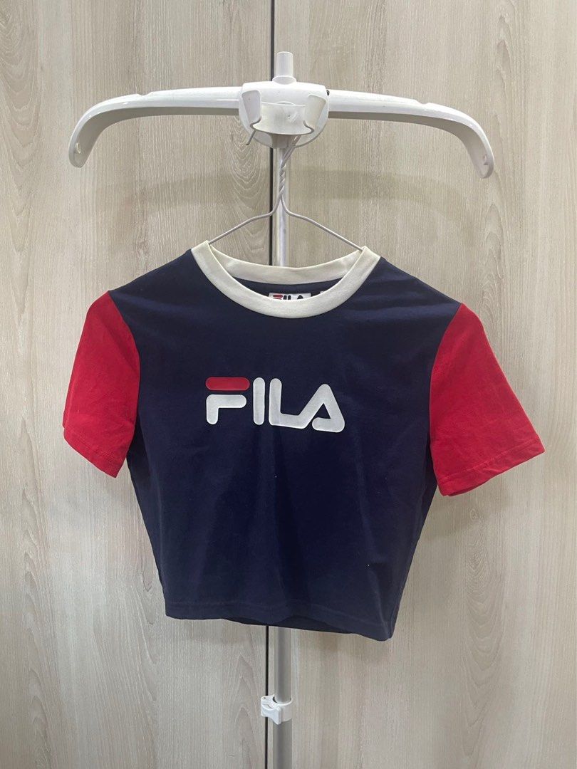 FILA Authentic Crop Top Tight Fitting Women s