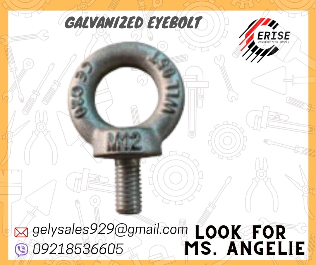 GALVANIZED EYE BOLT, Commercial & Industrial, Construction Tools