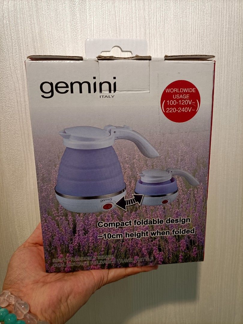 Gemini GKT750V 旅行用可摺疊熱水煲雙電壓100-120V/220-240V 頻率50