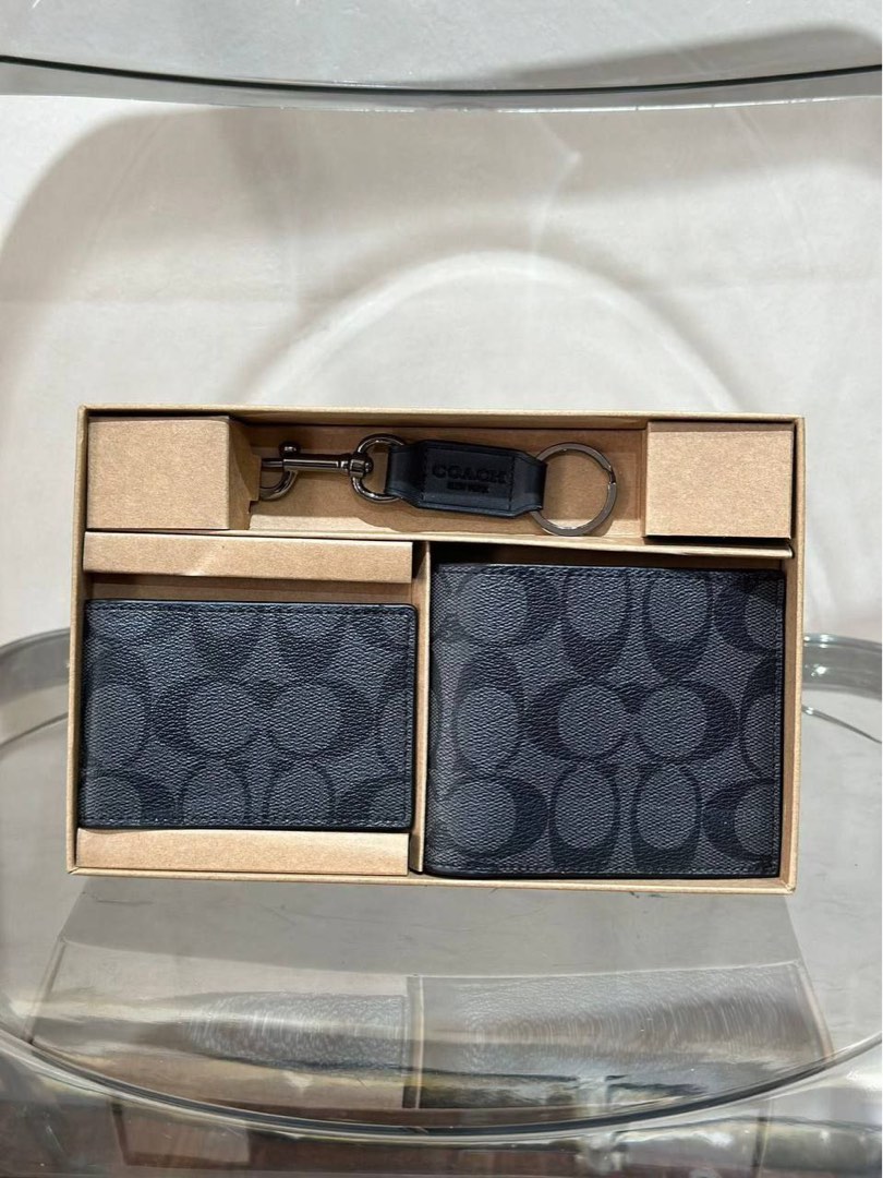 Genuine Outlet US Coach Men s Wallet Gift Set Men s Fashion