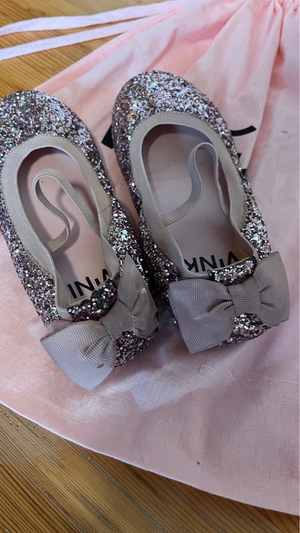 Girls silver sparkle top shoes