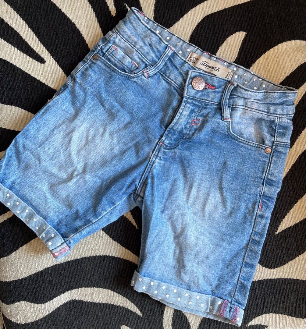 Girls denim bermuda shorts online