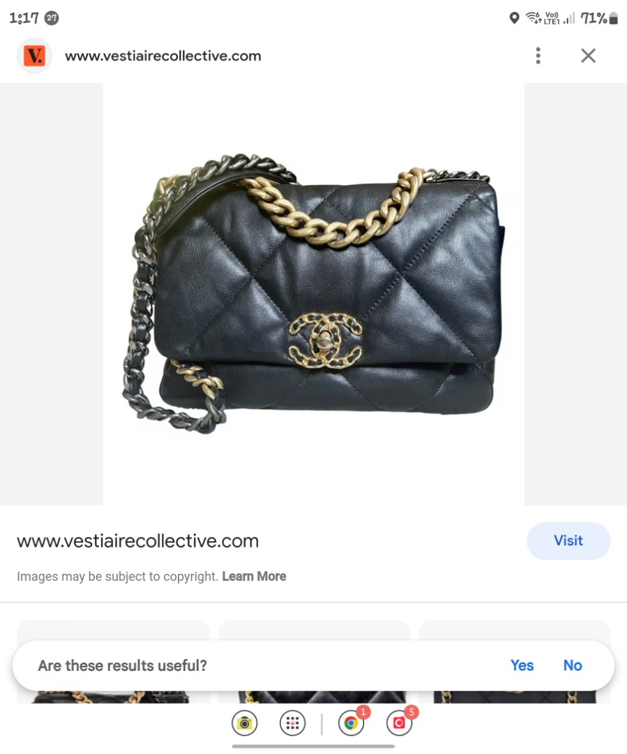 Preloved Preowned Goat skin black quilted bag, Luxury, Bags & Wallets on  Carousell