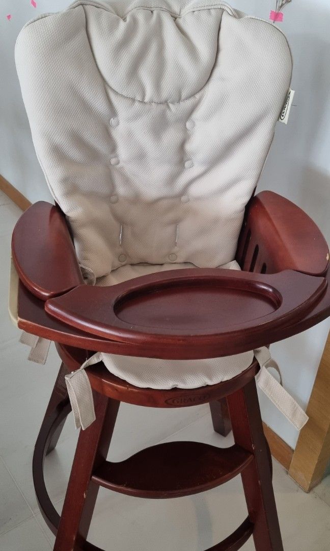 Graco classic top wood high chair