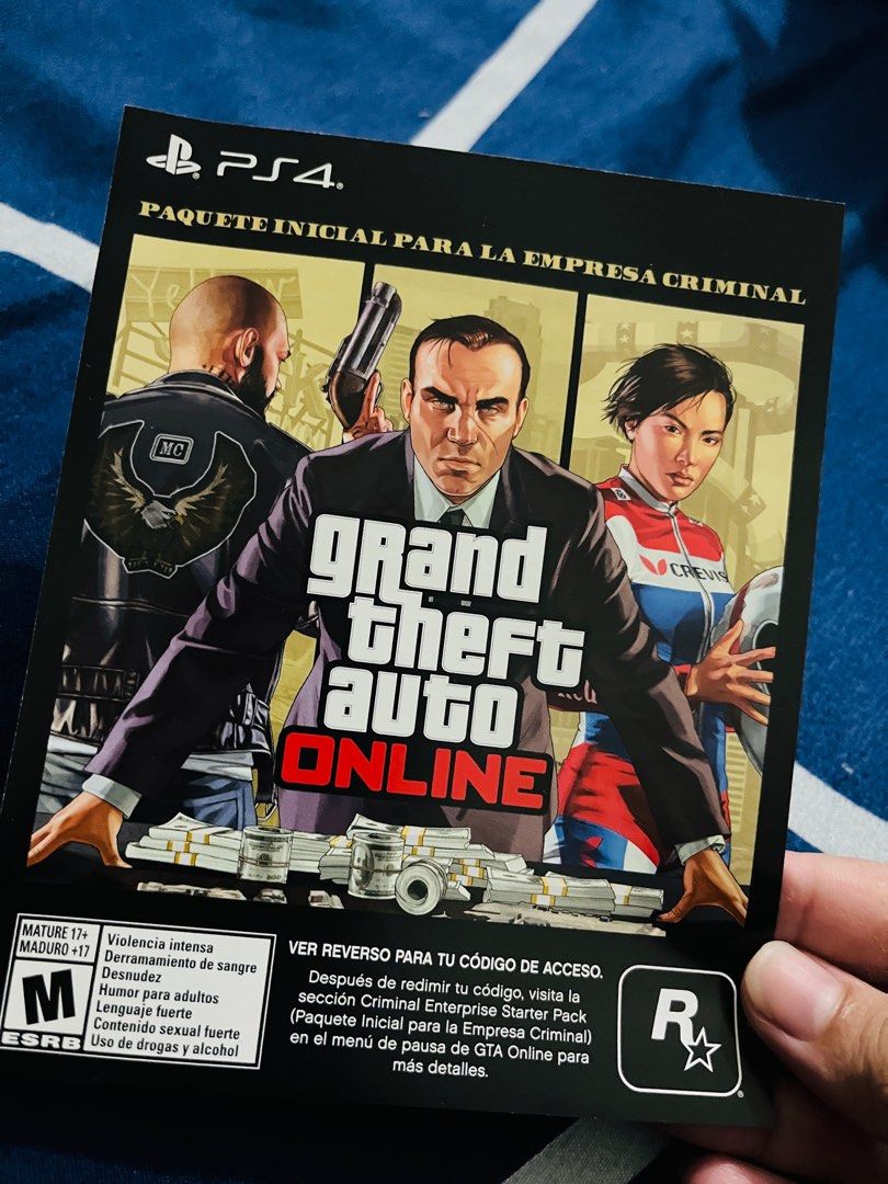 Gta V criminal enterprise starter pack (Category: PlayStation) located in Pasay City. Submitted by thealuuu (Listing ID 1257218248, Image 1). Description: rfs : sg region ps+ FOR AMERICA REGION ONLY pwede rin straight swap sg code.