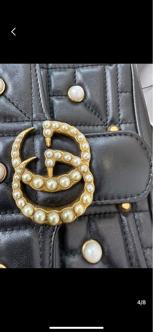 Marmont matelassé leather shoulder bag 2025