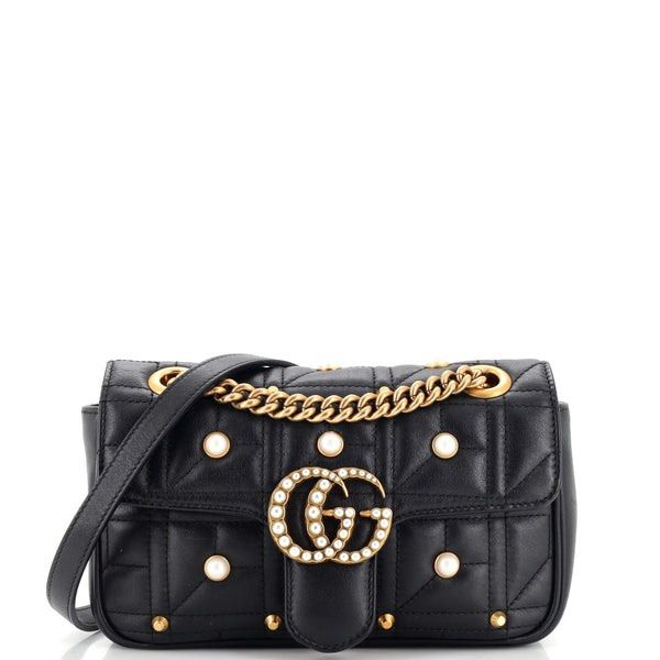Marmont matelassé leather shoulder bag top