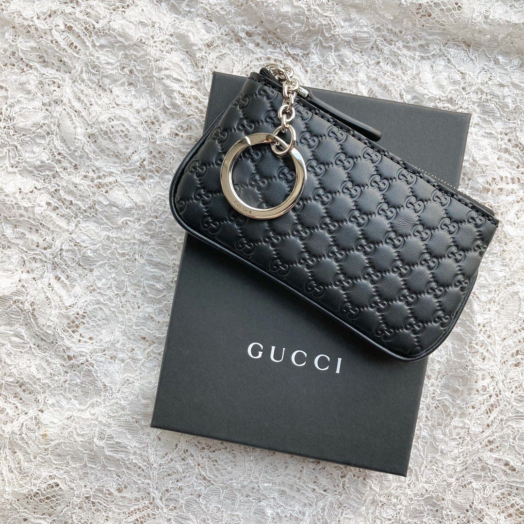 可包順豐）Gucci 真皮coins bag / 鎖匙包/ keychain, 名牌, 手袋及銀包