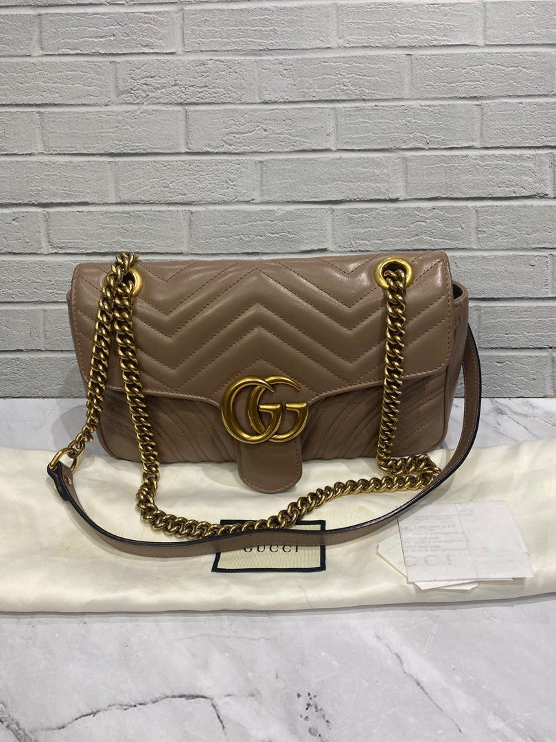 Gucci marmont medium discount nude