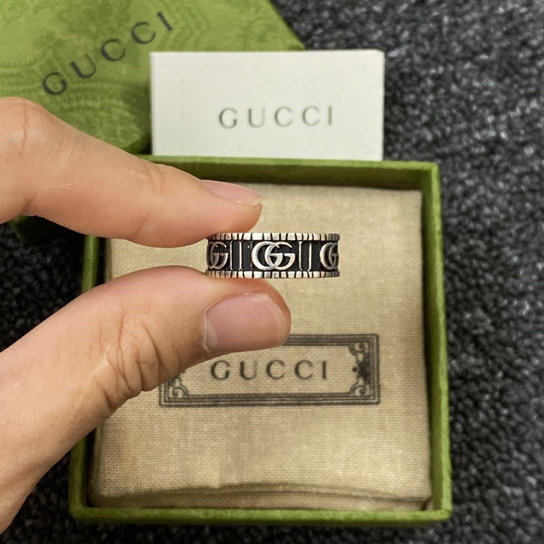Gucci silver shop double g ring