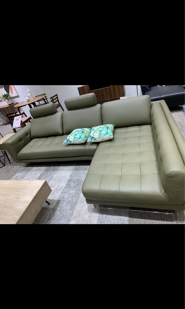 Harvey Norman Leather Sofa, Furniture & Home Living, Furniture, Sofas
