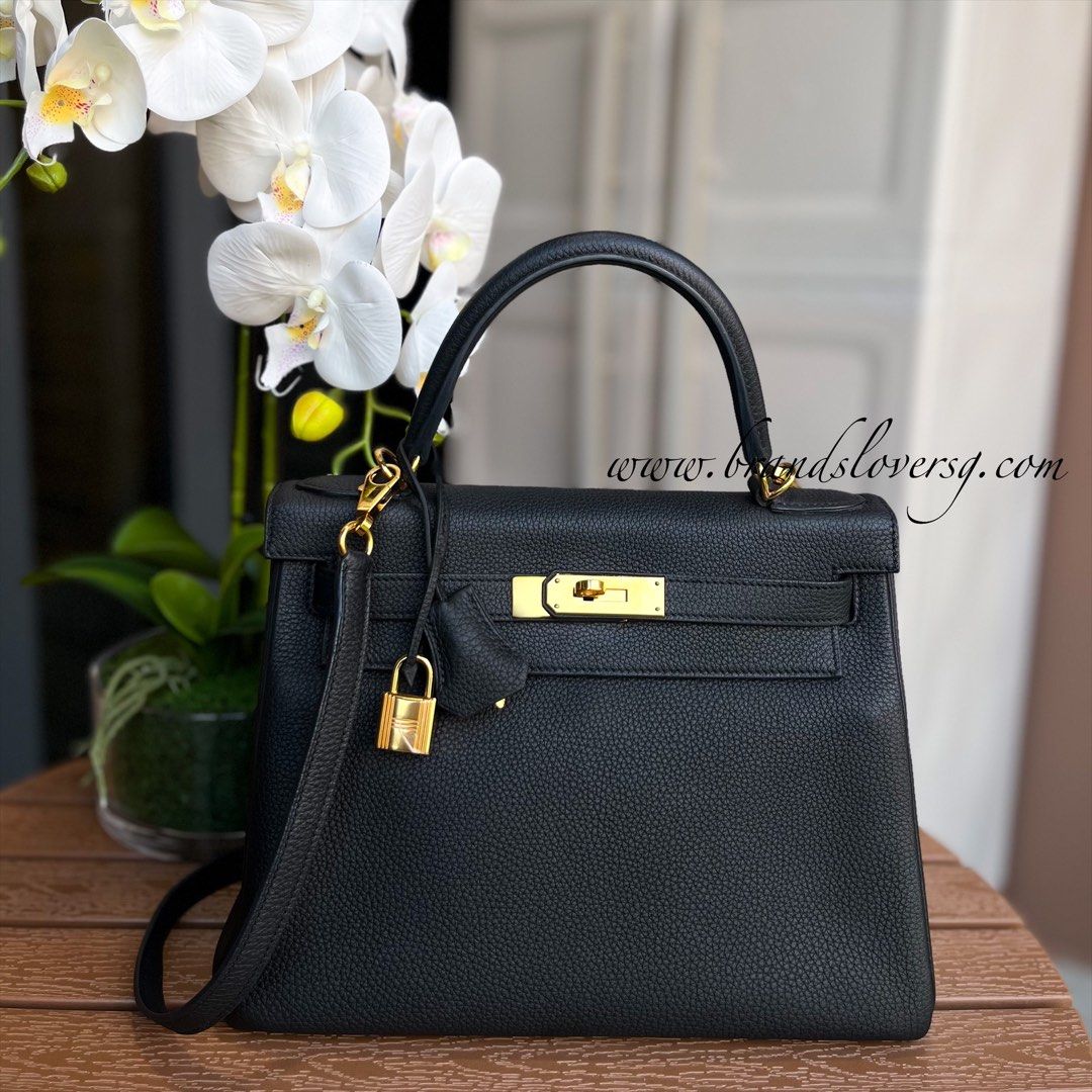 HERMES KELLY RETOURNE 25 ROUGE H TOGO, Luxury, Bags & Wallets on Carousell