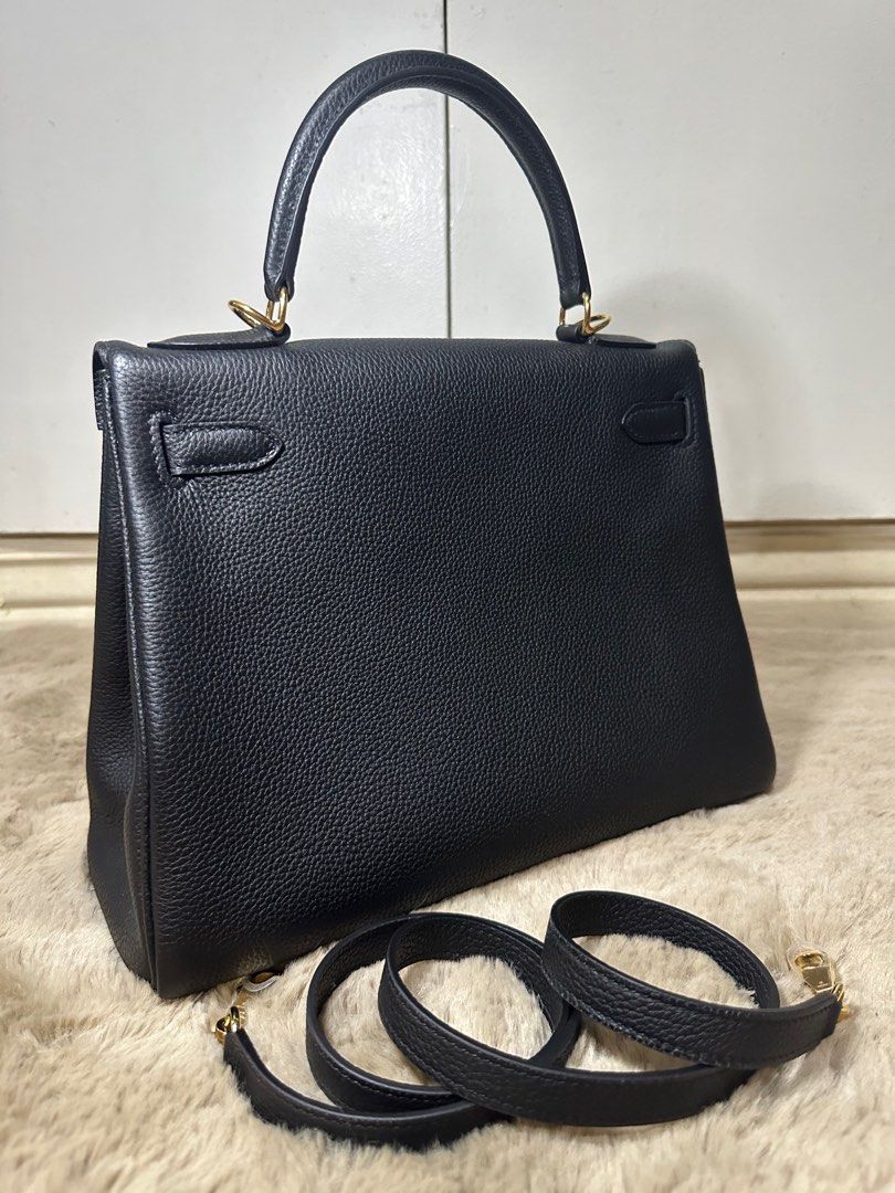 Hermes Kelly 28 Togo Black Noir (layaway available), Luxury, Bags & Wallets on Carousell