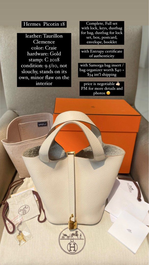 Hermes picotin price 2025 2018