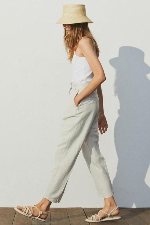 H&m online linen pants