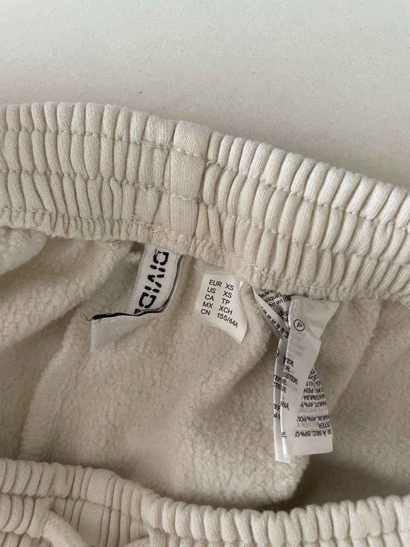 h m white joggers Women s Fashion Bottoms Other Bottoms on