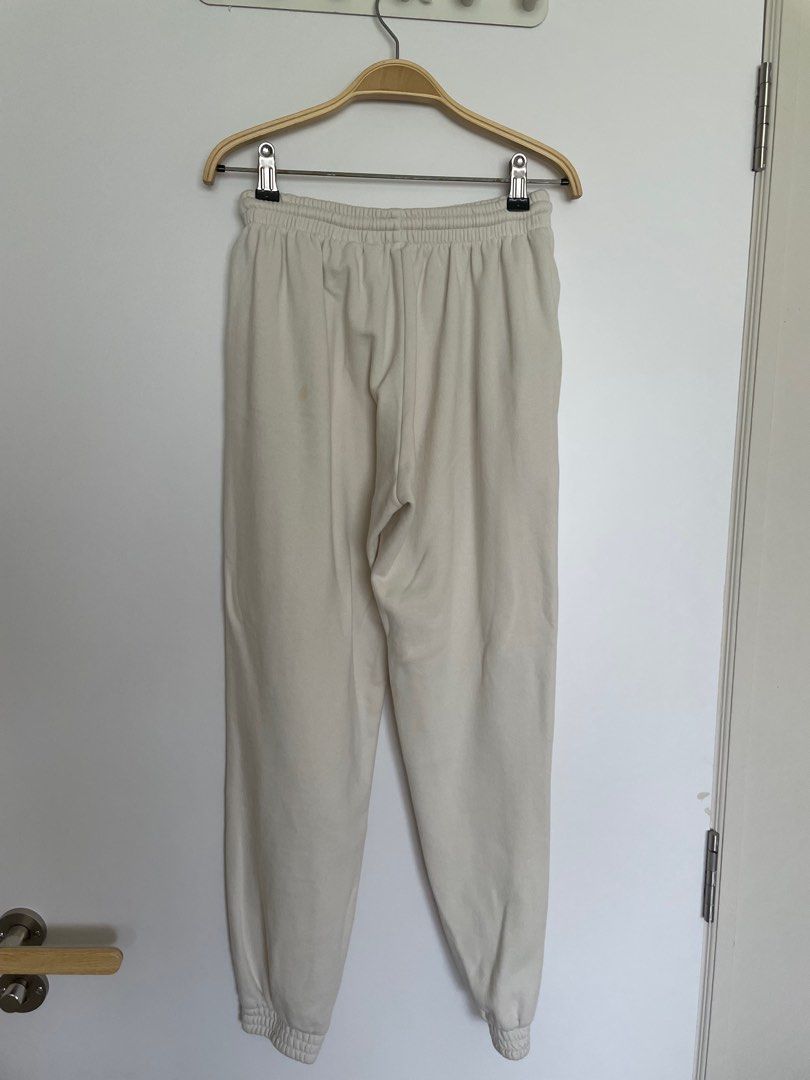H&m shop white joggers