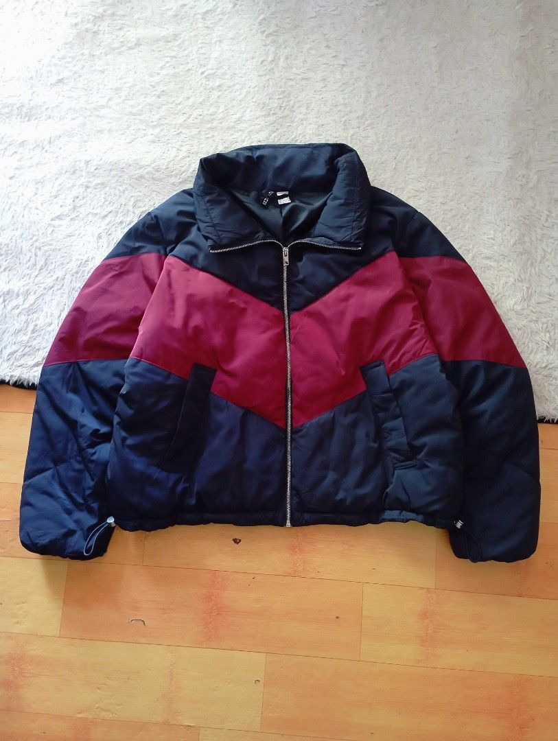 H M winter jaket Jaket Parasut jaket boxy fit jaket gelembung jaket puffer jaket tebal jaket musim dingin pria wanita