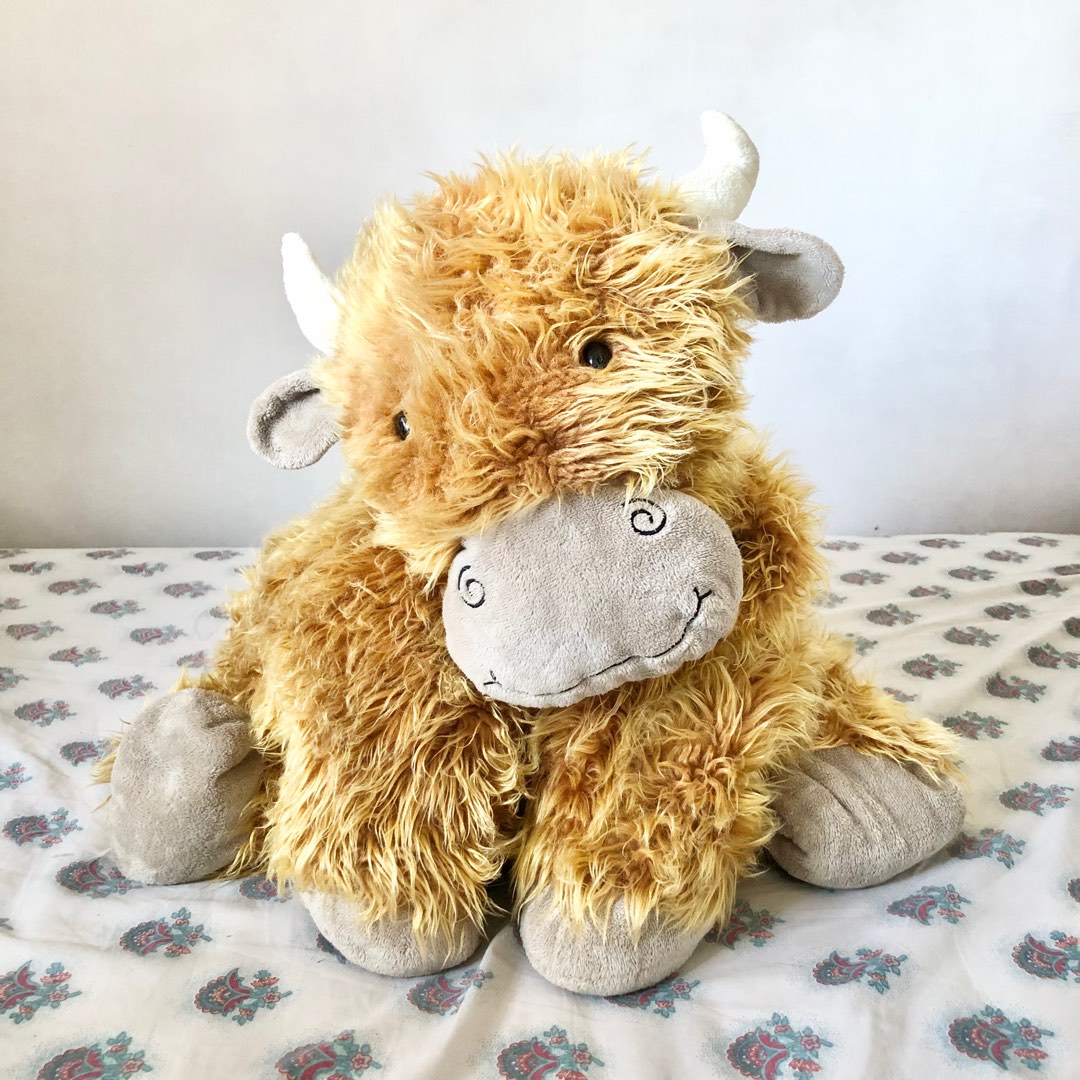 Huge Jellycat truffles highland cow, Hobbies & Toys, Toys & Games on Carousell