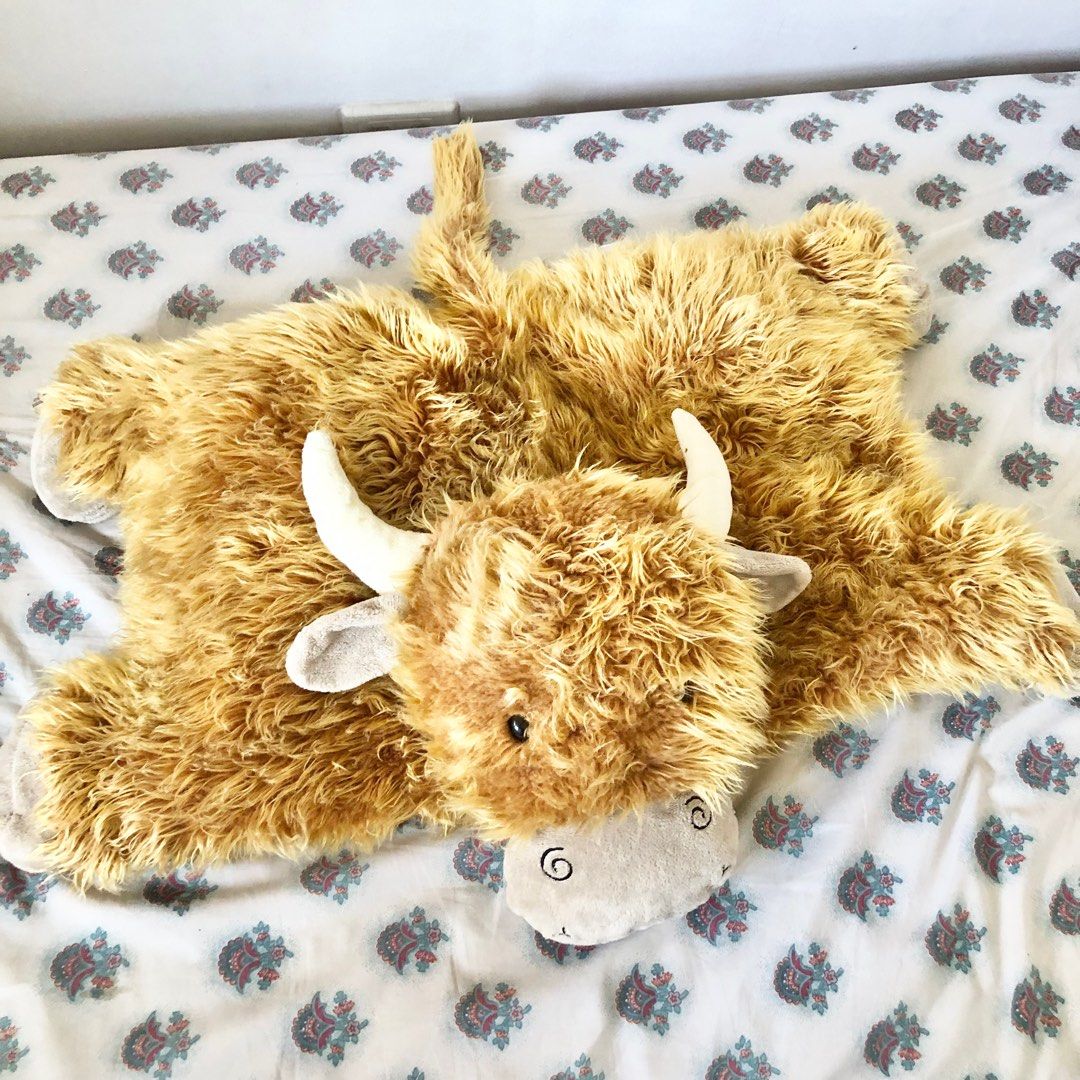 Huge Jellycat truffles highland cow, Hobbies & Toys, Toys & Games on