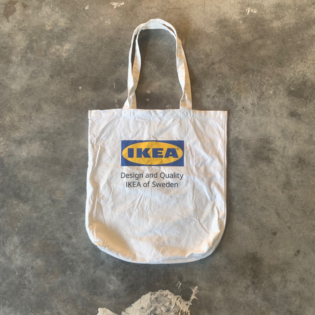 Ikea Canvas Tote Bag, Women's Fashion, Bags & Wallets, Tote Bags on