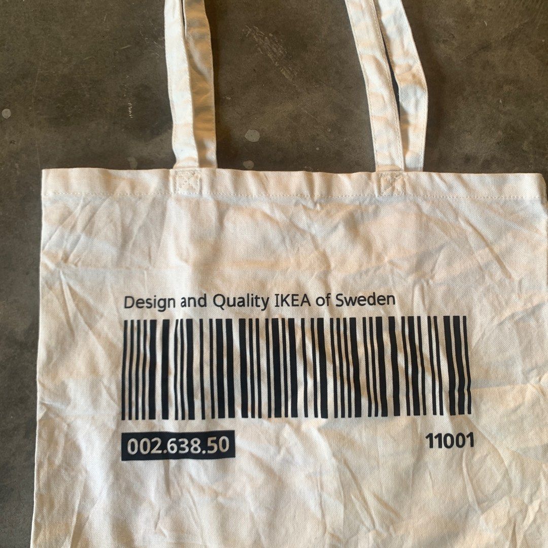 Ikea Canvas Tote Bag, Women's Fashion, Bags & Wallets, Tote Bags on