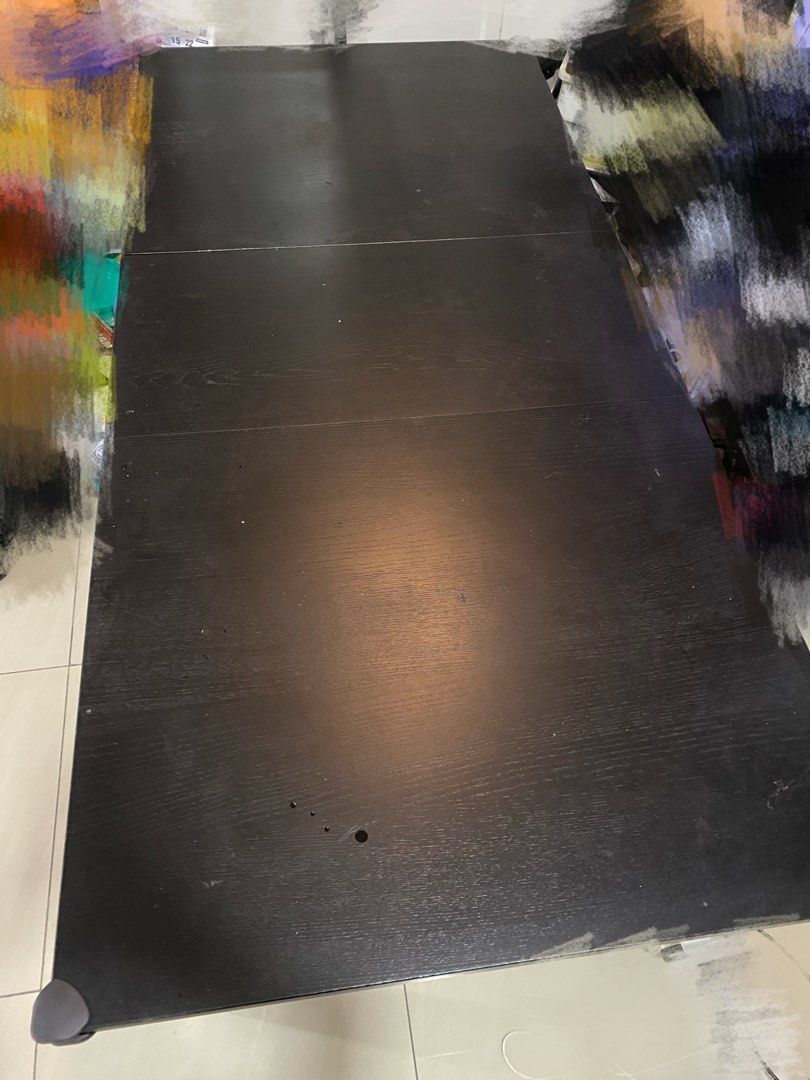 IKEA extendable dining table 220cm length (can dismantle), Furniture