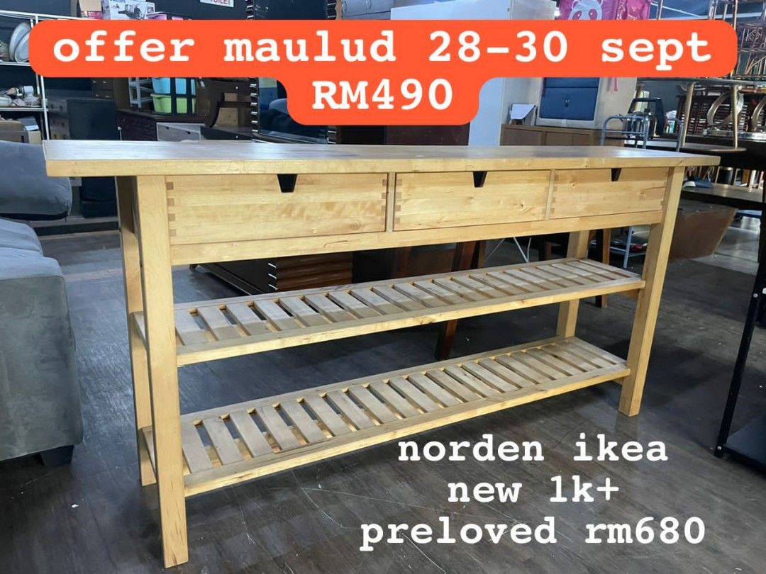 Ikea norden kitchen bench console Furniture Home Living