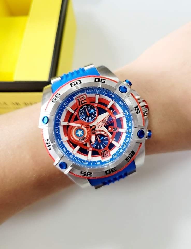 Invicta Marvel Captain America Men s Fashion Watches Accessories Watches on Carousell