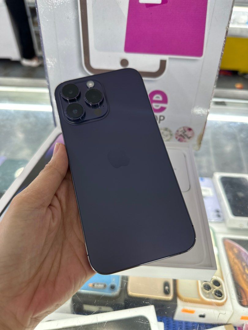 iphone 14 pro max 128gb dual sim 2ndhand (Category: iPhone 14 Series) located in Cainta. Submitted by vine_gadget_shop (Listing ID 1257315534, Image 2). Description: iphone 14 pro max 128gb dual sim 2ndhand hongkong variant warranty until january 9 2024 pick up store greenhills shopping center we accept trade in we accept credit card installment we do cod and door to door we ship nationwide for fast transaction call 09277368323 look for vine.