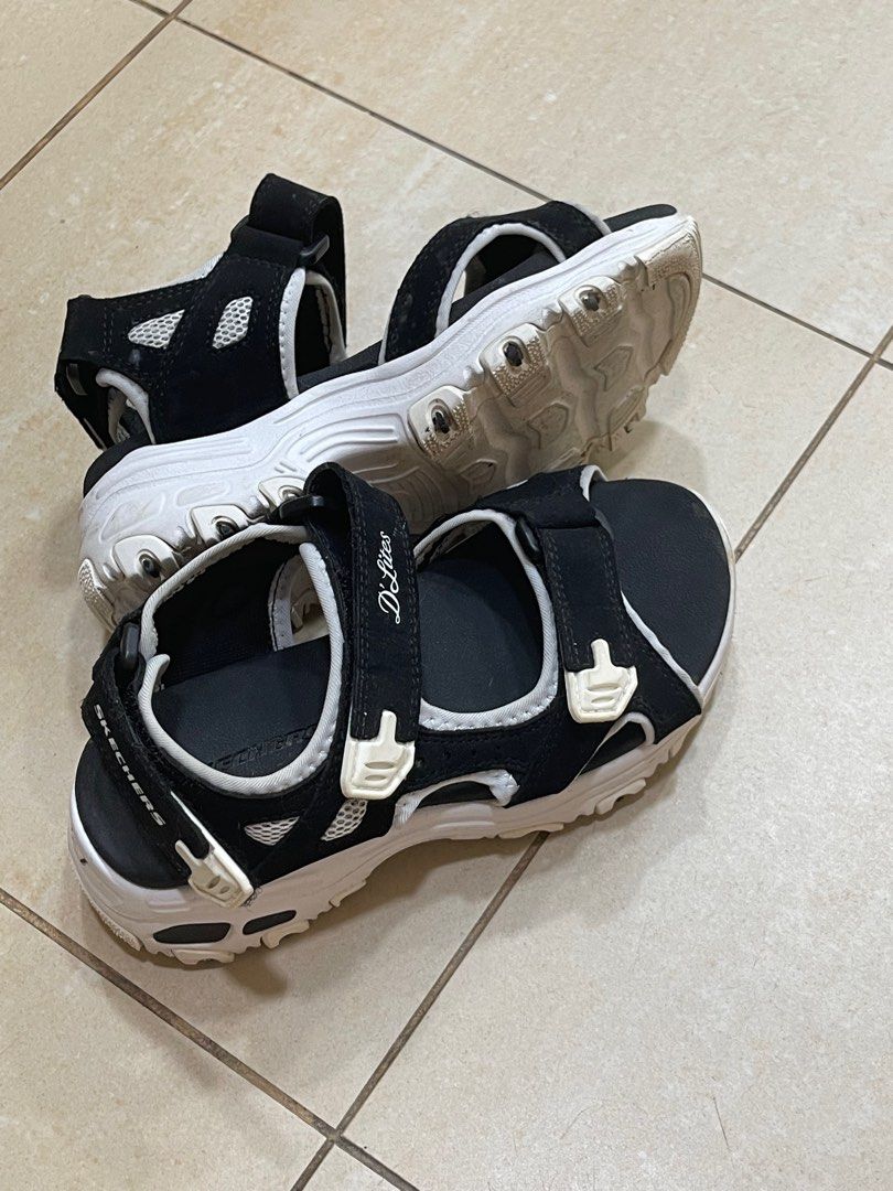 Skechers sandals kids silver on sale