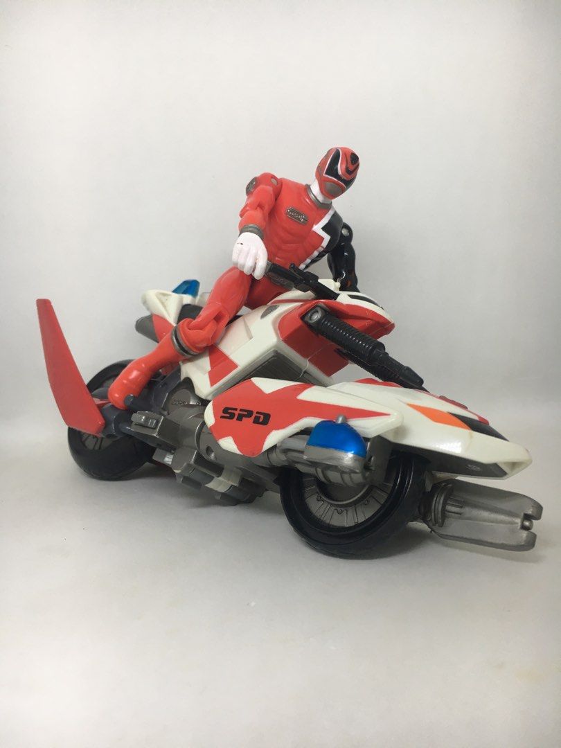 Kids Toys SPD Red Power Ranger with bike