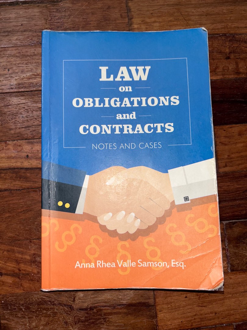 Law On Obligations And Contracts Hobbies Toys Books Magazines Textbooks On Carousell Law On Obligations And Contracts Hobbies Toys Books Magazines Textbooks On Carousell