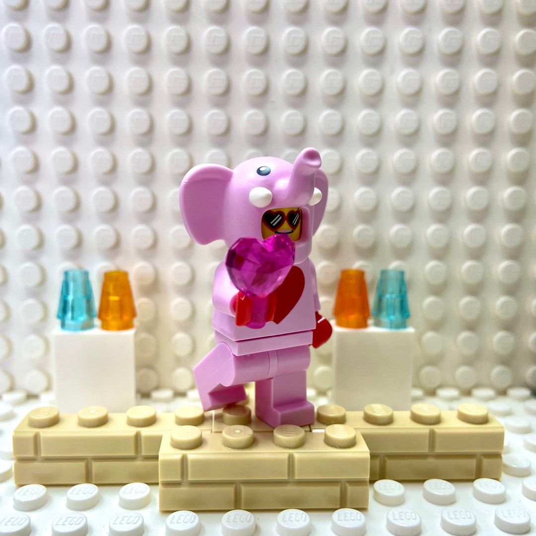 Lego pink elephant minifigure new arrivals