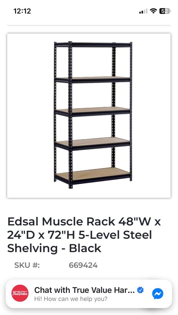 Level Steel Shelfing Muscle Rack, Furniture & Home Living, Home ...