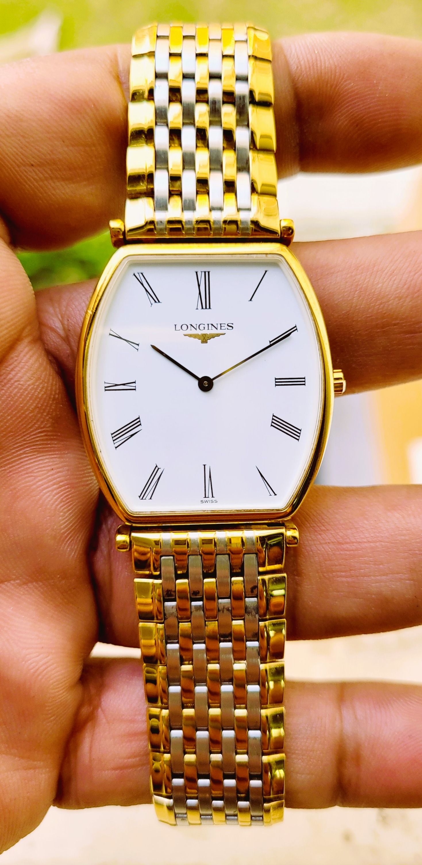 Longines slim mens watch discount