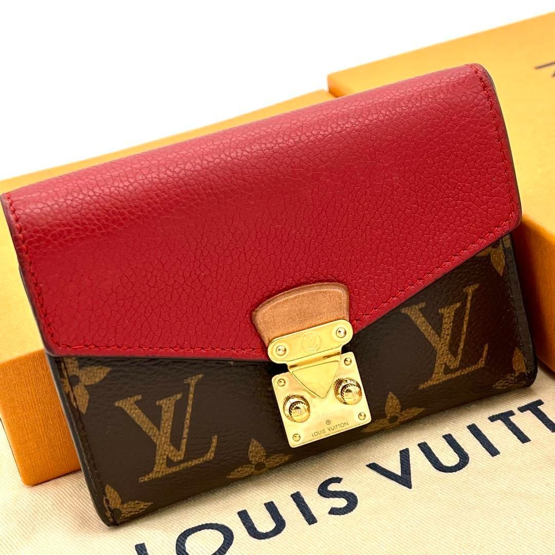 Louis Vuitton, Bags, Louis Vuitton Monogram Pallas Compact Wallet Black