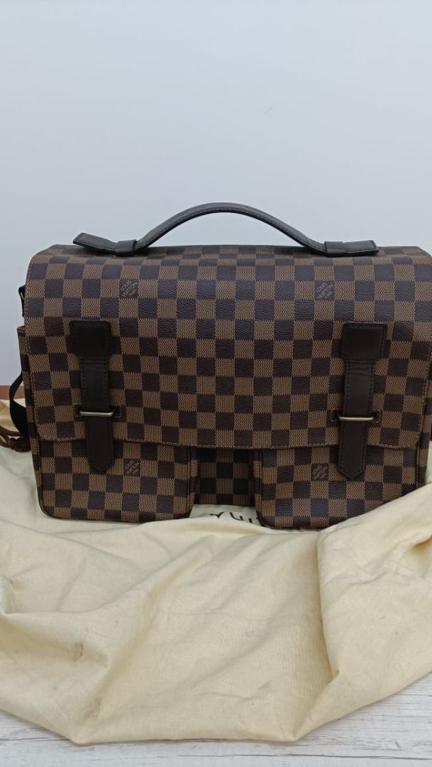 Louis Vuitton Damier Ebene Broadway Messenger Bag N42270 Brown