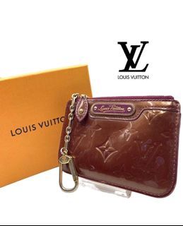 Louis Vuitton Orange Monogram Vernis Pochette Cles NM Key Pouch