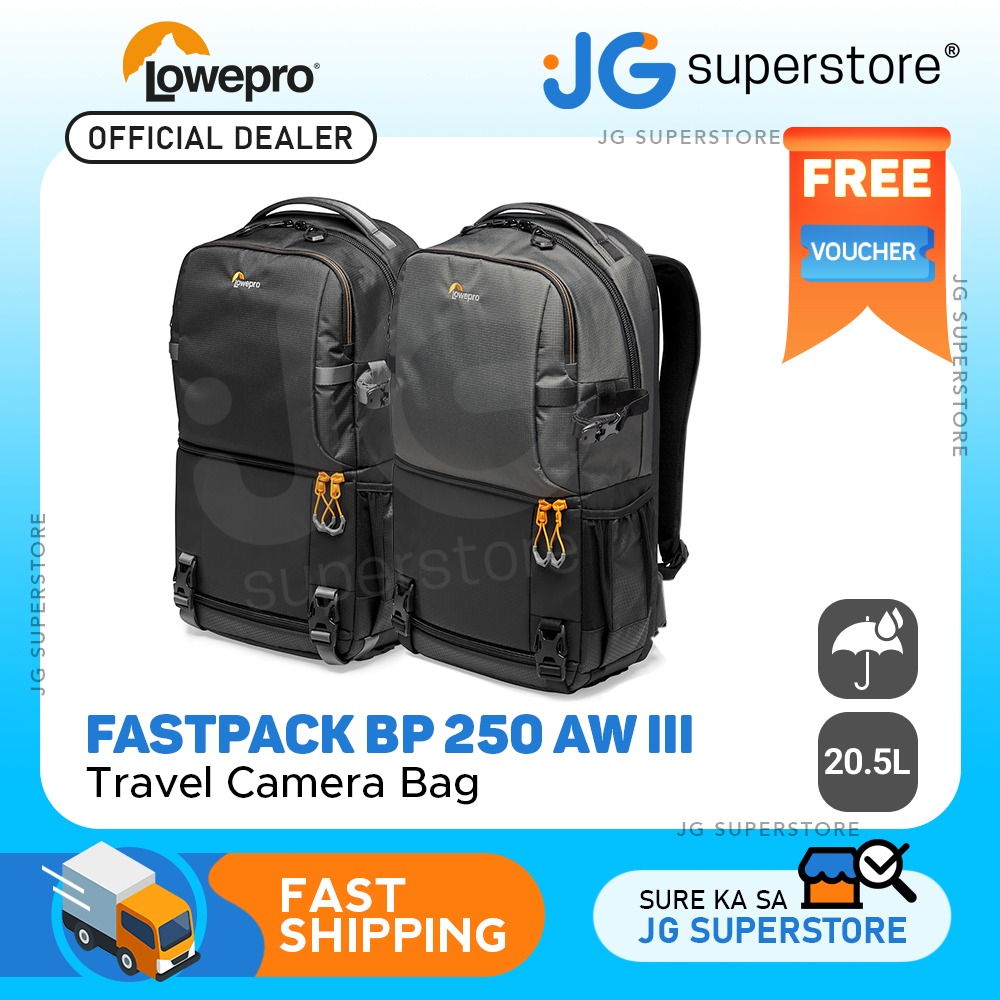 Lowepro Fastpack BP 250 AW III Travel Backpack Bag with Rain Cover for ...
