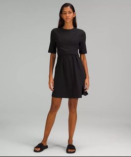 Lululemon cotton wrap front t shirt dress