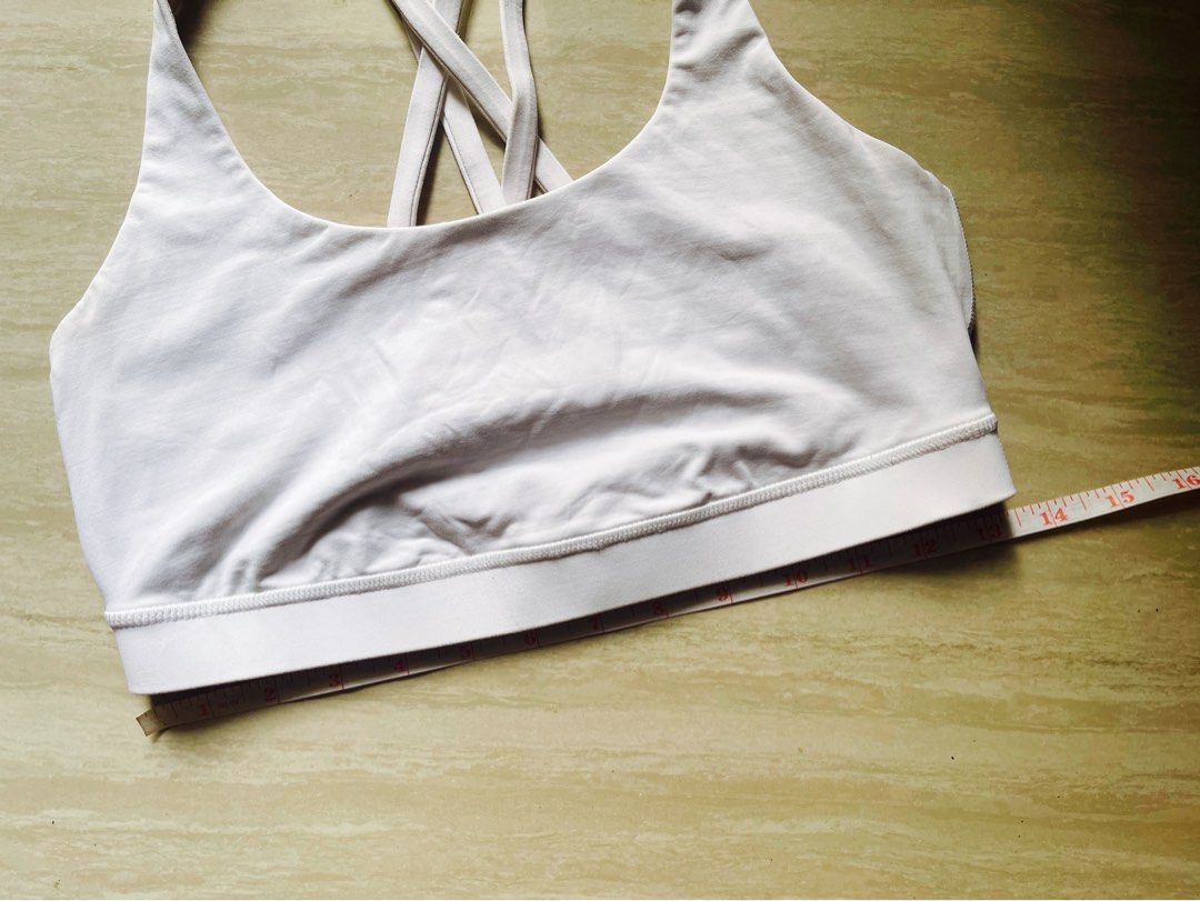 Lululemon Energy Bra White, Size 8, Women's Fashion, Activewear on