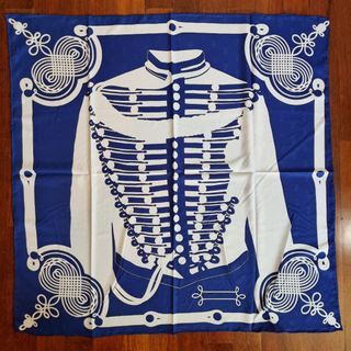 NEW Hermes Brides de Gala Broderie Anglaise Scarf 70 White and