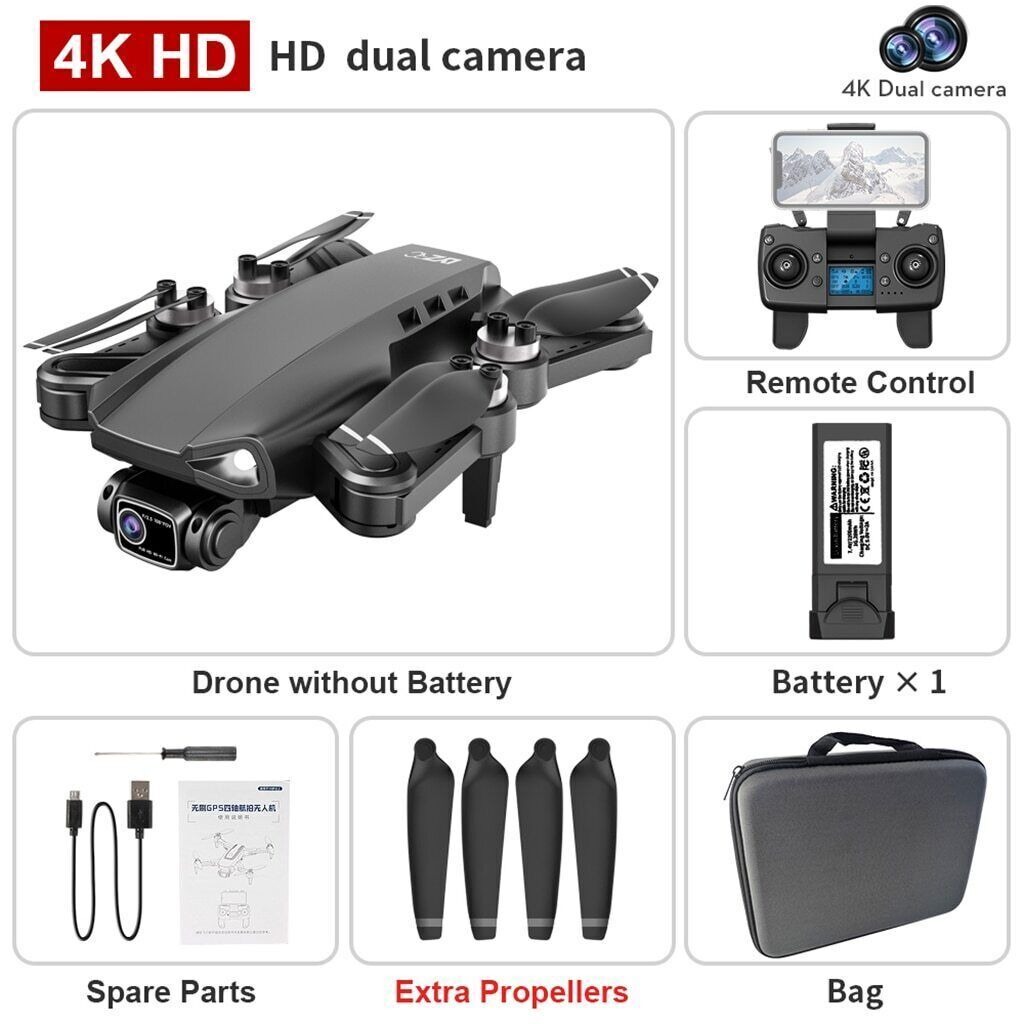LYZRC L900 Pro SE Visual Obstacle Avoidance GPS 5G WIFI FPV 4K Camera ...