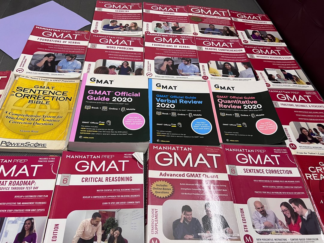 Manhattan GMAT prep books, Hobbies & Toys, Books & Magazines, Textbooks on Carousell