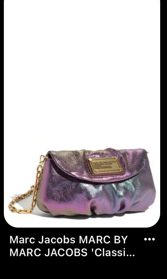 Marc by Marc Jacobs RARE IRIDESCENT Karlie wallet on chain Women s Fashion Bags Wallets Cross body Bags on Carousell