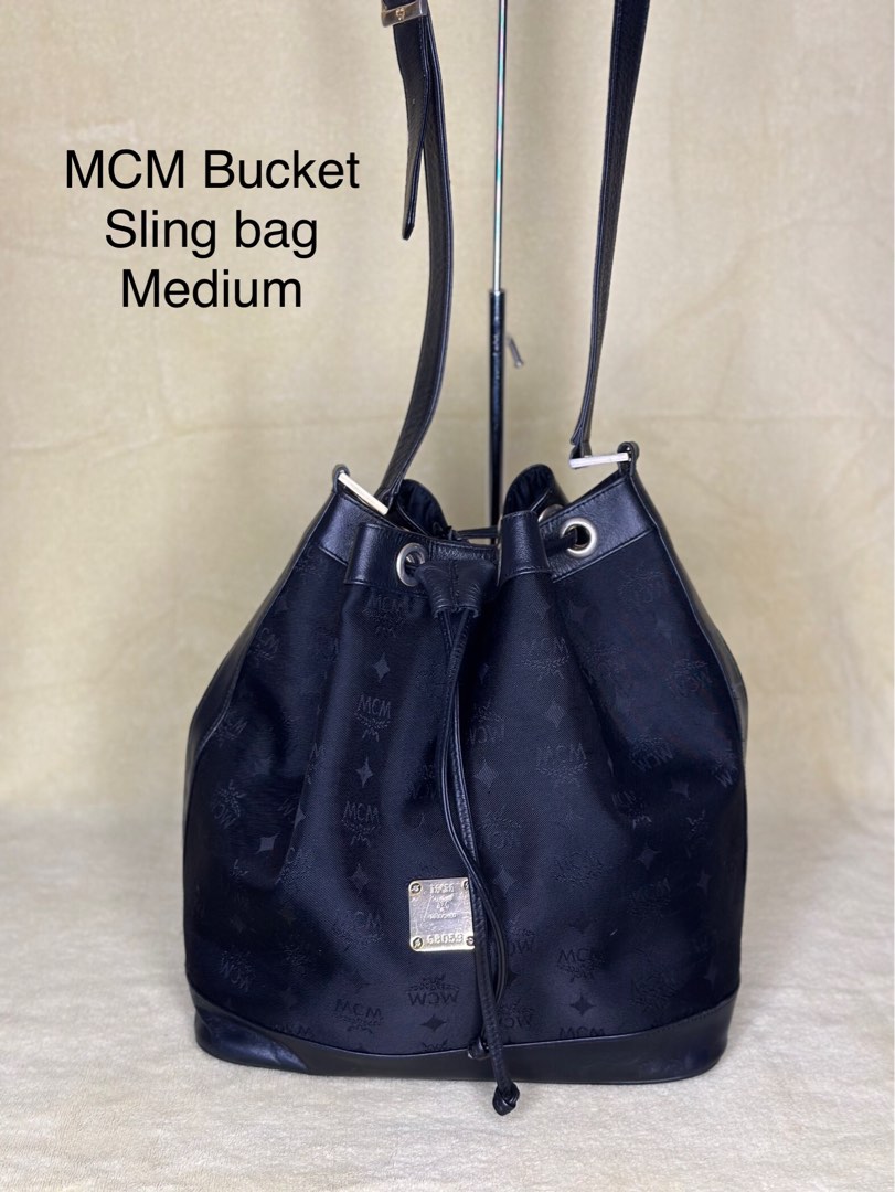 MCM bucket bag medium, Luxury, Bags & Wallets on Carousell