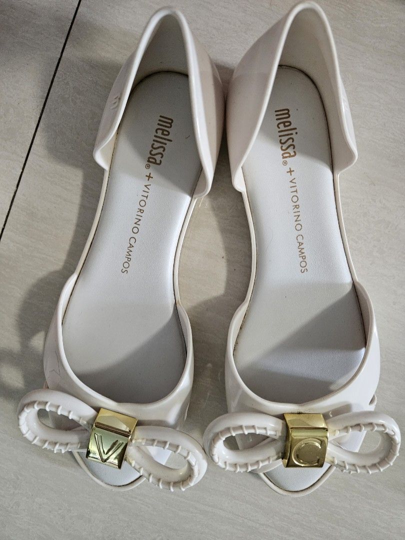 Melissa peep toe flats shop